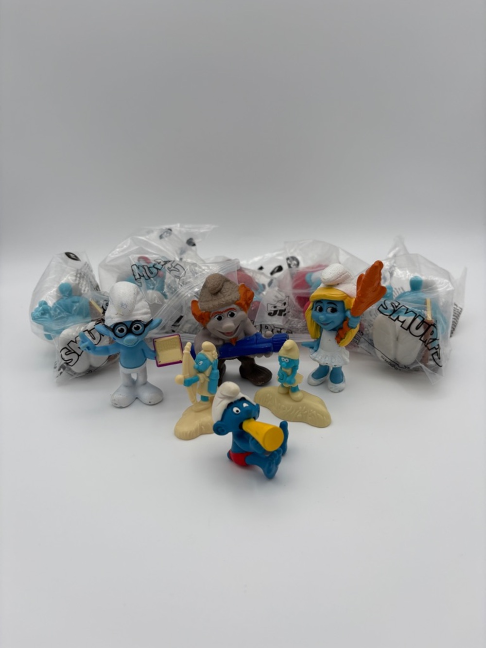 Smurfs Figure Lot • 2024 BK Sealed + 2014/2017 McD Toys + 1983 Vintage Schleich